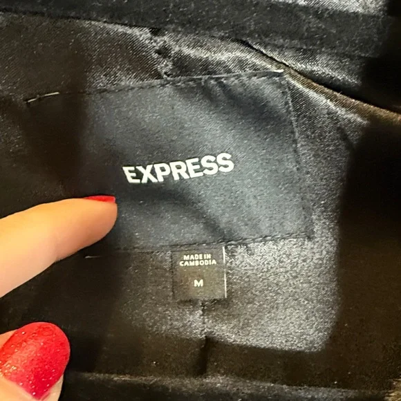 Express long faux fur warm classy elegant coat. New without tags